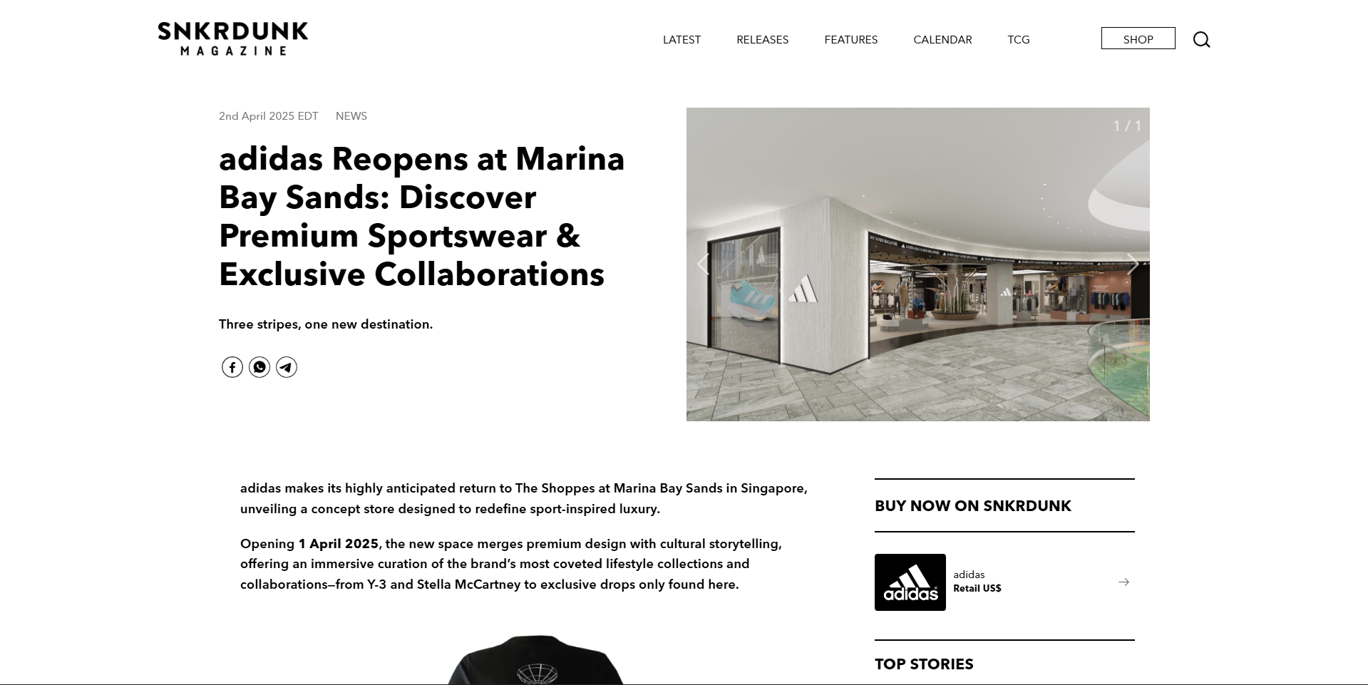 SNKRDUNK Marina Bay Sands Reopening